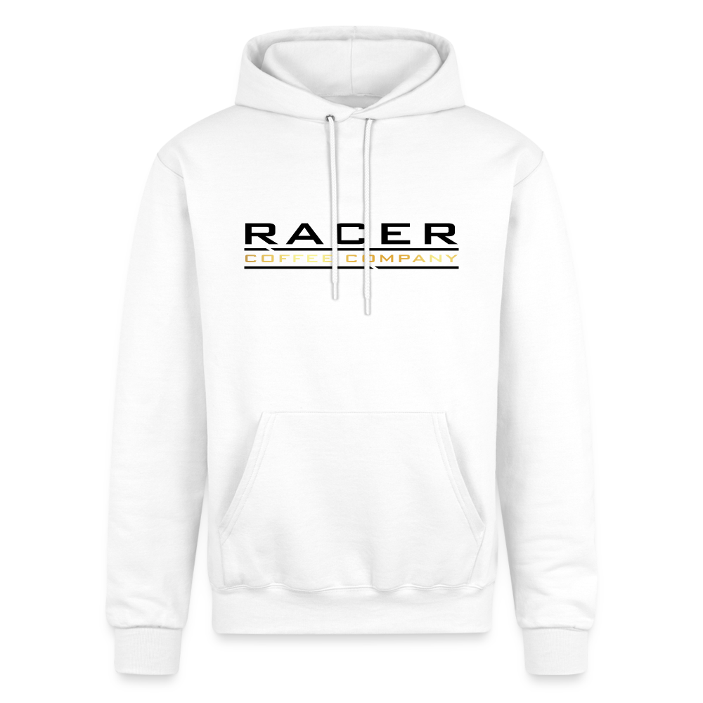 "The Racer" - Champion Powerblend Hoodie - white