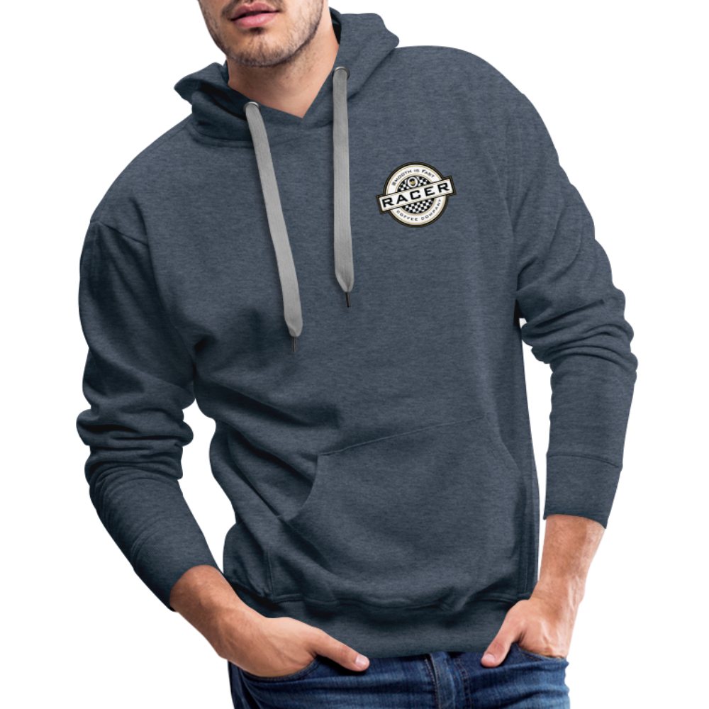 Men’s Premium Racer Hoodie - heather denim
