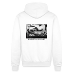 "The Racer" - Champion Powerblend Hoodie - white