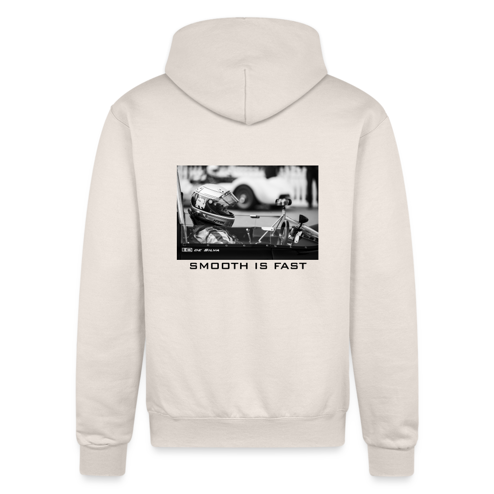 "The Racer" - Champion Powerblend Hoodie - Sand