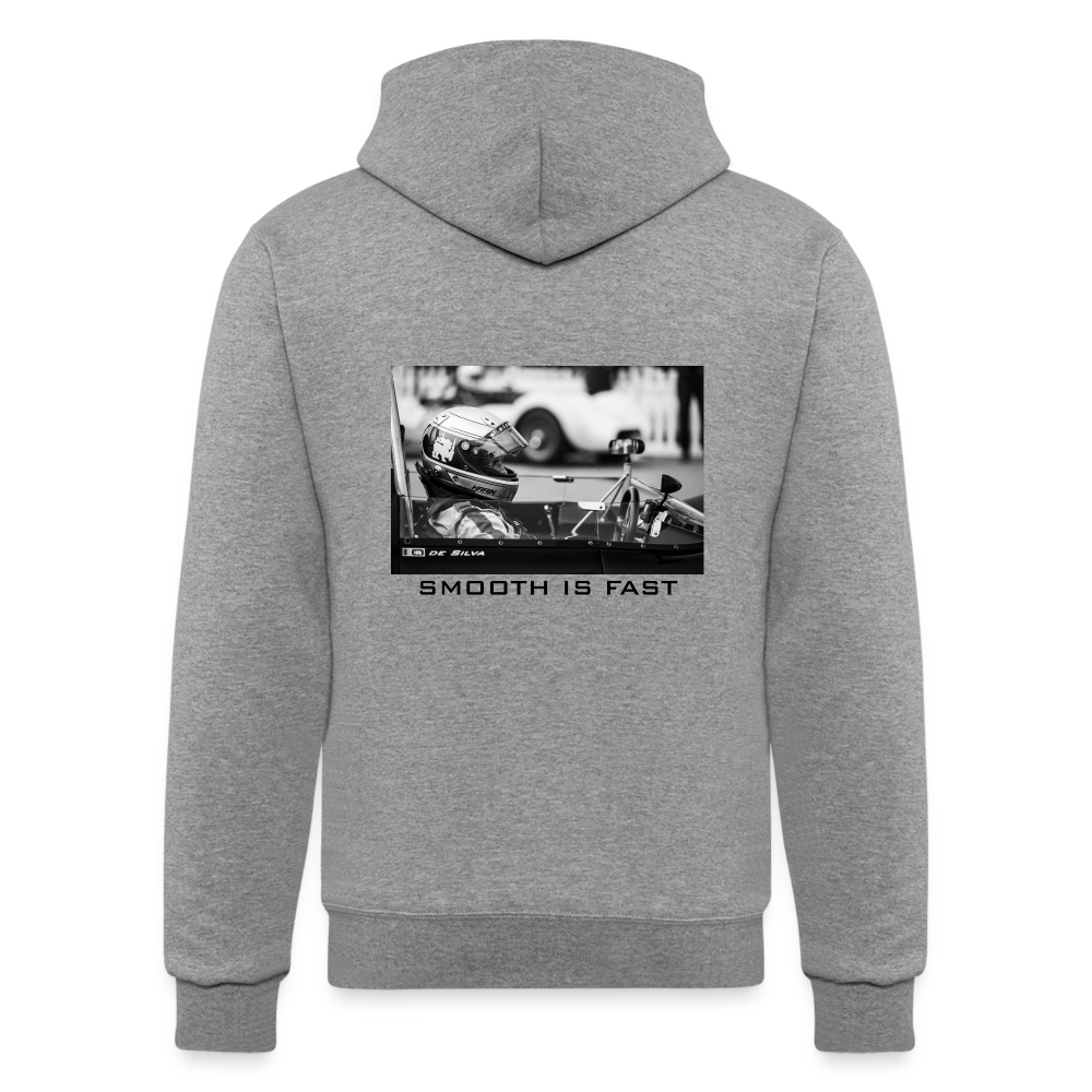 "The Racer" - Champion Powerblend Hoodie - heather gray