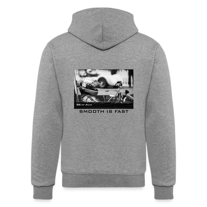 "The Racer" - Champion Powerblend Hoodie - heather gray