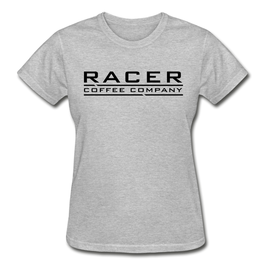 Racer Coffee Ladies T-Shirt - heather gray