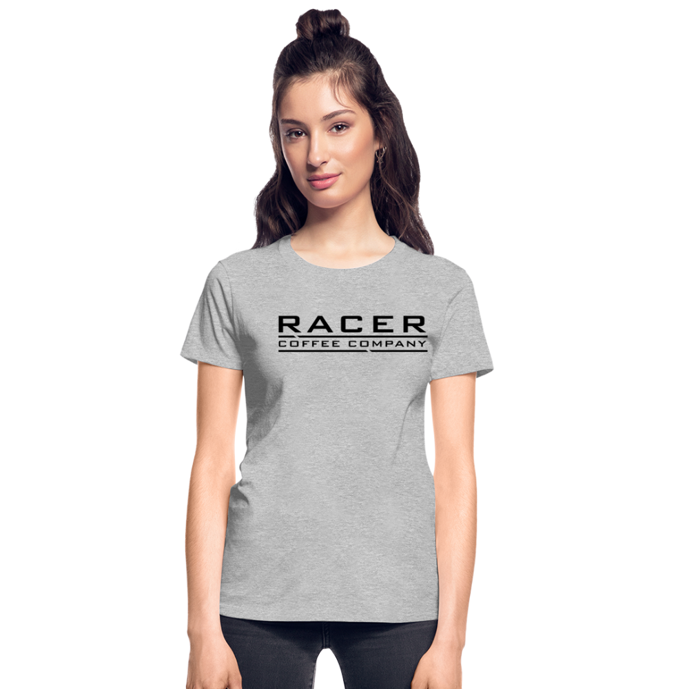 Racer Coffee Ladies T-Shirt - heather gray
