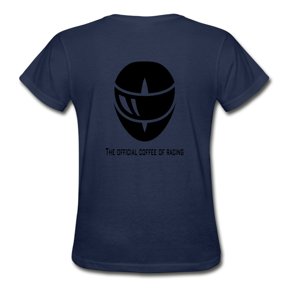 Racer Coffee Ladies T-Shirt - navy