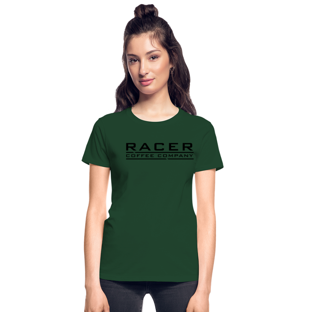 Racer Coffee Ladies T-Shirt - forest green