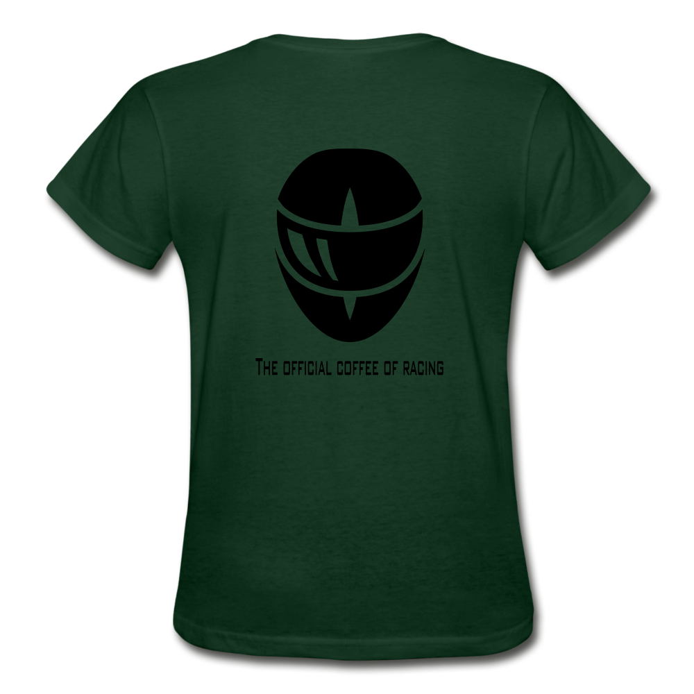Racer Coffee Ladies T-Shirt - forest green