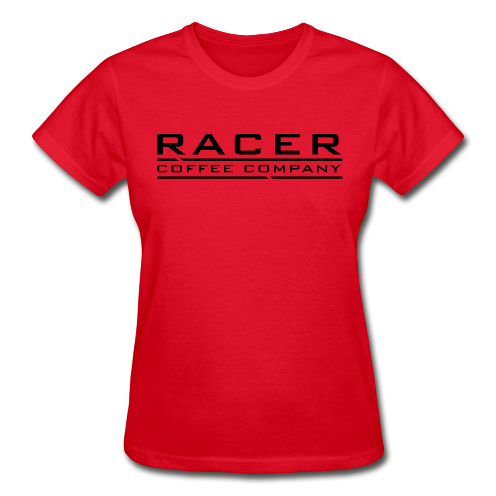Racer Coffee Ladies T-Shirt - red