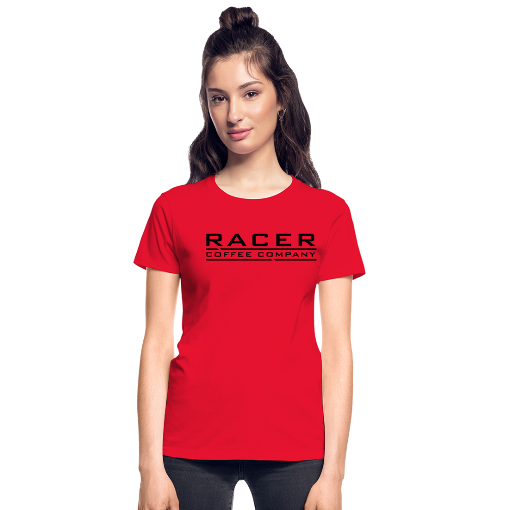 Racer Coffee Ladies T-Shirt - red