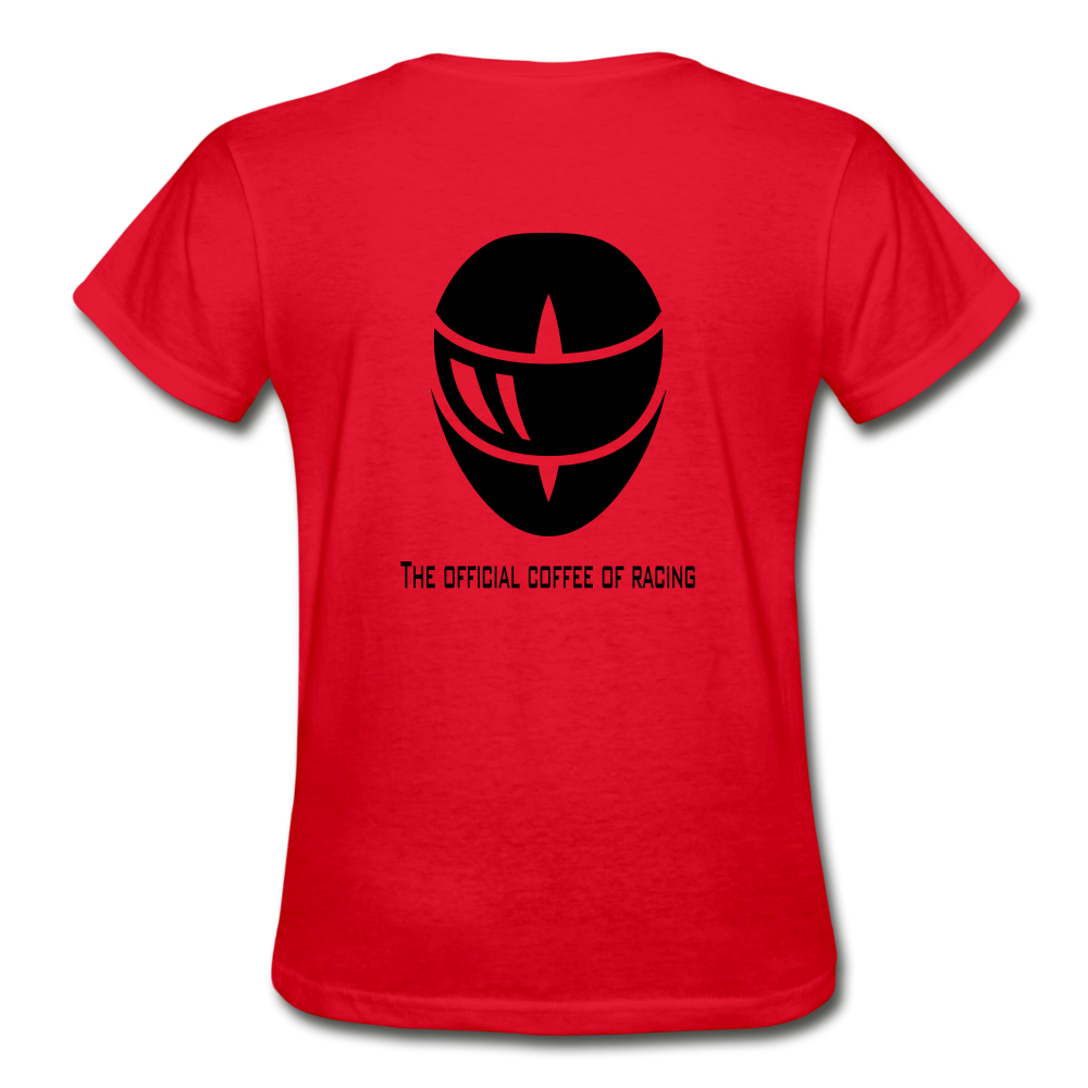 Racer Coffee Ladies T-Shirt - red