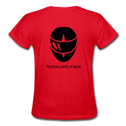 Racer Coffee Ladies T-Shirt - red
