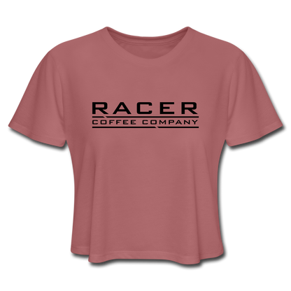 Women's Cropped T-Shirt - mauve