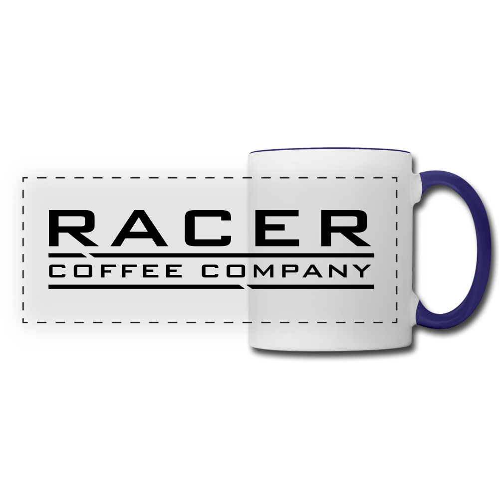 Panoramic Mug - white/cobalt blue