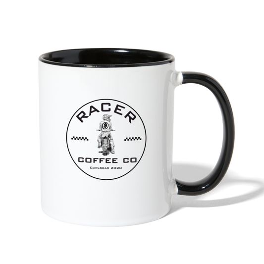 Race Day Mug - white/black