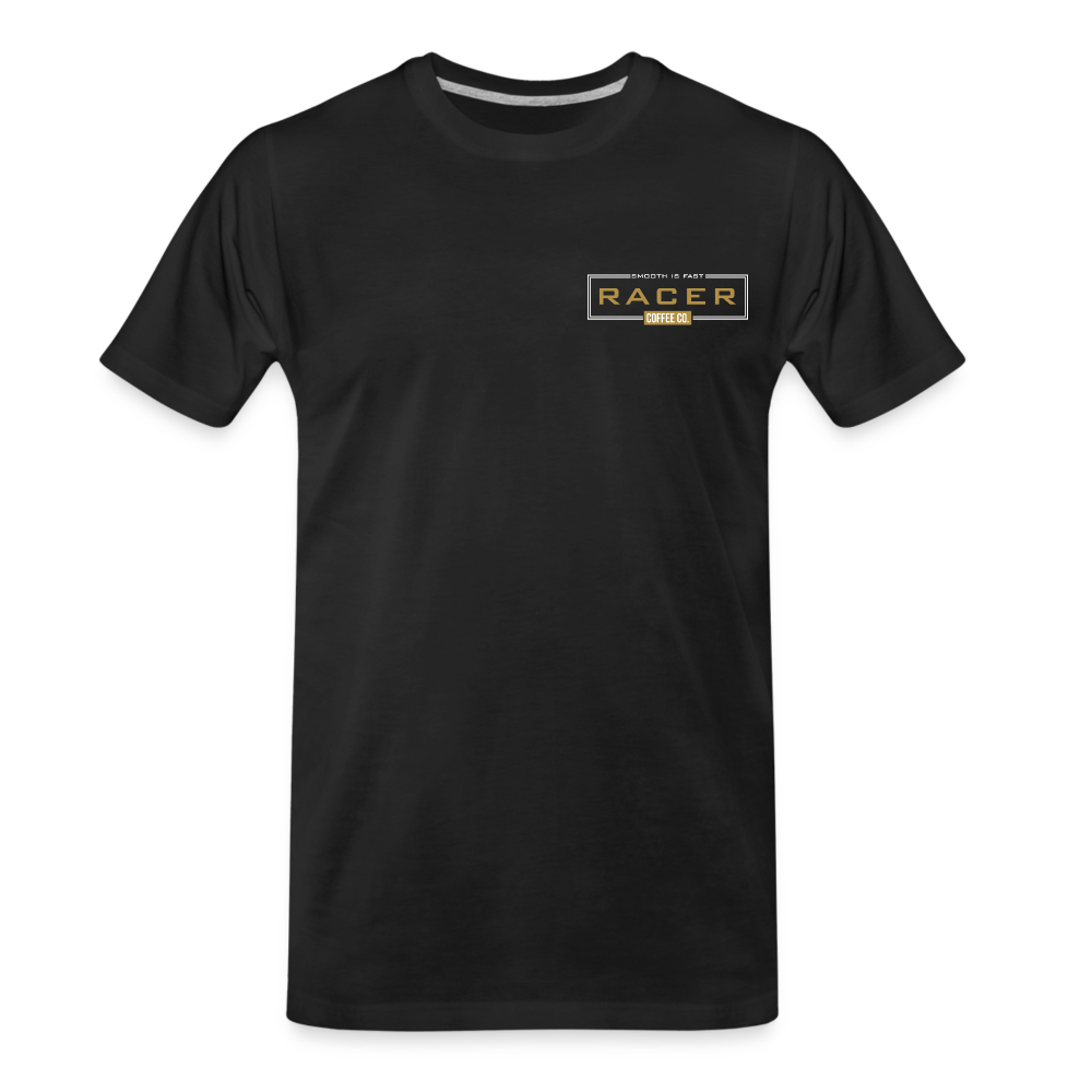 Premium Organic Tee - Racer Winged Badge - black